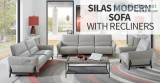 Silas Modern Sofa with Recliner