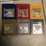Vintage Pokemon Gameboy Color Games for sale