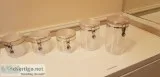 Mainstays 5-Piece Canister Set Clear