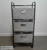 3 TIER STORAGE DRAWER SHELF UNIT