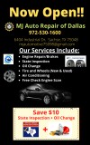 Tires and auto repairs GRAND OPENING SALE