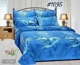 Poly Cotton Bedsheet With 2 Pillow Cover