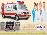 ICU Emergency Ambulance Service in Lalpur by King