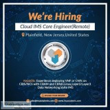 Hiring a Cloud IMS Core Engineer (Remote) Plainfield in New Jers