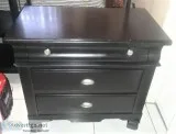 American Signature Furniture - 3 Drawer Black Nightstand