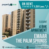 4 BHK Apartment For Rent in Emaar The Palm Springs - Property4Su