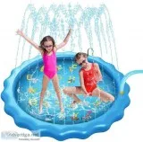 Gulymm Splash Pad Pool for Kids or Pet Sprinkler for Kids Outdoo