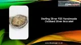 Sterling Silver 925 Handmade Oxisised Silver Bracelet