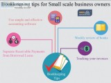 Bookkeeping tips for Small scale business owners