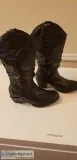 leather western boots black 8.5m