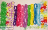 Masquerade Masks Beads and Hawaiian Luau Leis Accessory Set