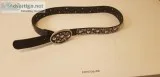 Matching  leather belt buckle black XL