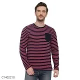 Cotton SolidStripesColor Block  Full Sleeves T-Shirts