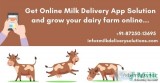 Online milk delivery app solution