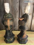 Chinese Statues (2) - Old Sancai Pottery