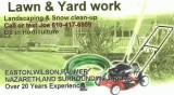 Snow work and Lawns