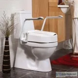 Etac Hi-Loo II Fixed Raised Toilet Seat with Armrests