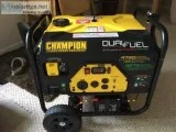 Champion Dual fuel propanegas Generator