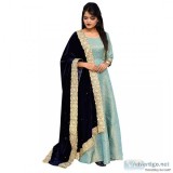 Shop Velvet Applique Blue Dupatta for Women Online at Flipkart
