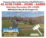 ABSOLUTE AUCTION 42- ACRE FARM HOUSE BARN