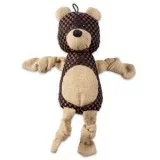 BEAR WITH SQUEAKER BURLAP PET TOY CAMZ38193S