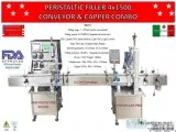 Peristaltic Filler 4x1500 Conveyor and Capper Combo