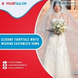 Elegant Fairstyle White Wedding Customized Gown  YourTailor