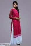 Buy Lacy Kurti with High Side Slit Online for Women