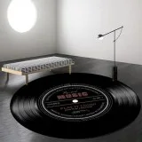 Novelty Area Rug - Vintage Record Design