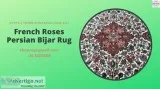 French Roses Persian Bijar Rug