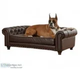 Sofa Dog Bed wRemovable Cover Large Pebble Brown