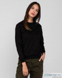 Buy Jet Black Plain ladies sweatshirts Online India