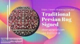 Traditional Persian Rug Signed