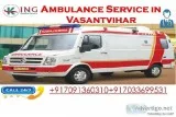 Emergency Ambulance Service in Vasant Vihar with ICU-Support