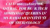 96633482o5  MS Ramaiah Institute of Technology Bangalore Fee Str