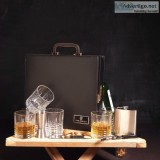 Buy Portable Whisky drink Bar case set 6 glasses online