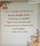 CDE Career Institute is now providing Home Health Aide Training