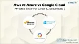 Aws vs Azure vs Google Cloud  Which Is Better For Career and Job