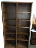 Beautiful 12 shelf wooden bookshelf. Perfect condition