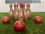 Wooden Skittles  Fun Outdoor Game  Jenjo Games - Australia