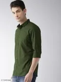 Cotton Solid Full Sleeves Regular Fit Casual Shirts