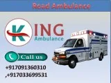 Get Low Fare King Road Ambulance Service in Dhanbad with ICU Fac