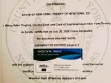 NY COUNTY DIVORCE DECREE APOSTILLE SERVICES