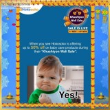 Khushiyon Wali Sale Get up to 50% off on Baby Care Products