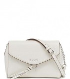 DKNY White Lola Flap Large Crossbody at Darveys