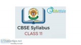 CBSE Class 11 Syllabus