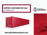 Shipping container for sale in Melbourne &ndash Affordable Conta