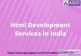 Agio is a popular choice for html development services in India