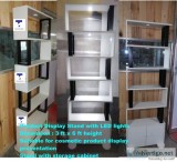 Product Display Stand  stand with storage cabinet