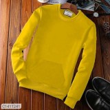 3 Thread Fleece Solid Full Sleeves Sweatshirts